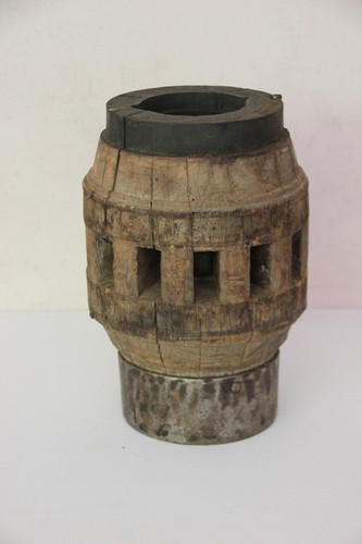 Ancien moyeu roue - en, bois