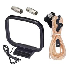 Antenne dipolaire FM double bande boucle AM pour réception audio intérieure am
