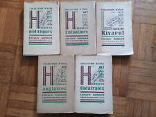 5 livres COLLECTION D'ANAS nrf