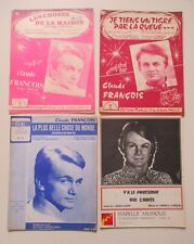 4 PARTITIONS VINTAGE  CLAUDE FRANÇOIS