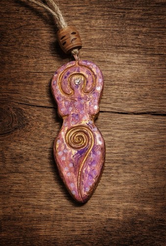Pendentif spirale déesse - pendentif,