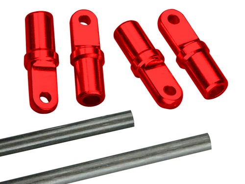 Microheli aluminum tail boom - aluminum,
