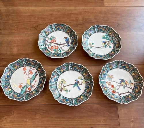 Lot assiettes à fleurs - lot, de