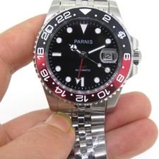 40mm Parnis Men Red GMT