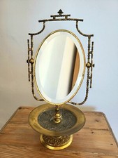 Miroir de Table Psyché Art Nouveau Vide-Poches Baguier Putti Style Barbedienne