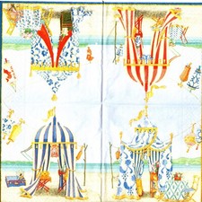 SERVIETTES EN PAPIER MER PLAGE