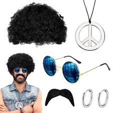 Deguisement hippie homme 5pcs - deguisement,