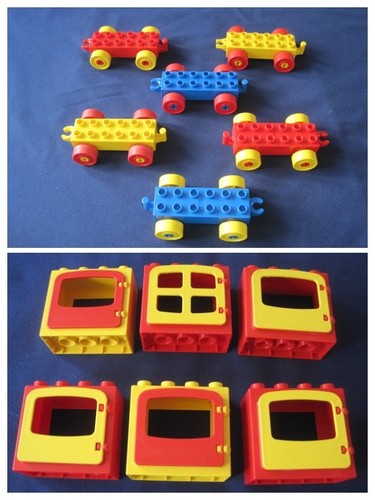 Lego duplo lot - lego, chariots