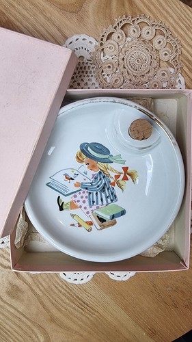 Ancienne assiette bébé - assiette,