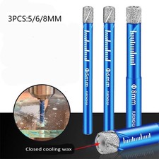 3pcs Bleu Granite Tuile Verre