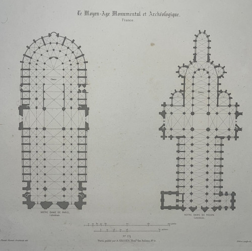 Plan cathedrale notre dame - cathedrale,