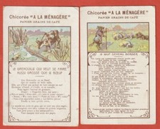 2 CHROMOS - FABLES DE LA