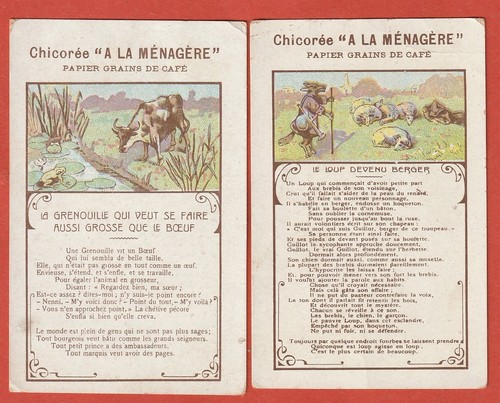 Chromos fables de - de, la