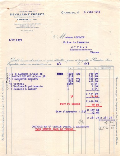 1940 ets devillaine freres - devillaine, a