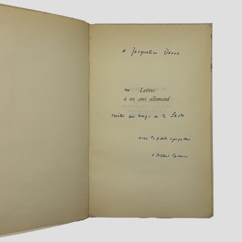 Albert camus lettres à - camus, un