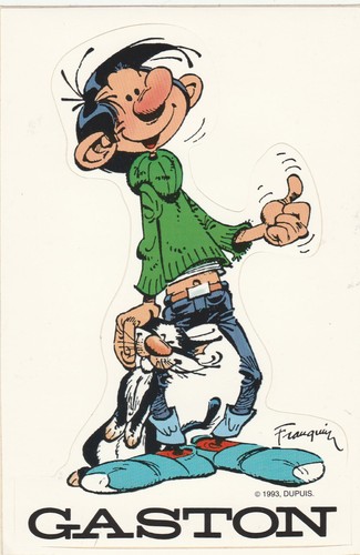 Franquin autocollant gaston - ,