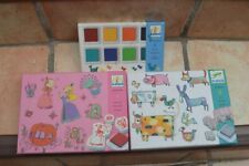 LOT TAMPON ENCREUR PRINCESSE ANIMAUX NAISSANCE BAPTEME déco DJECO