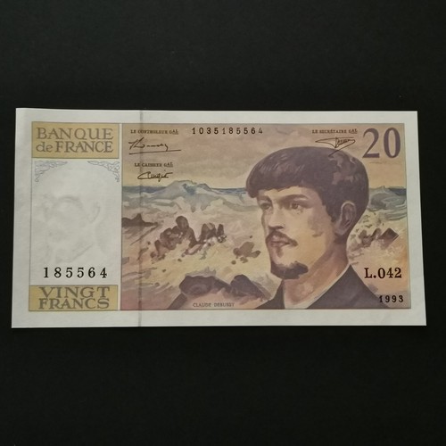 Billet francs debussy 1993 - 20,