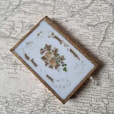 BOITE A Délices Opaline Peinte 1830 Forme Livre Confiserie French Early 19thC