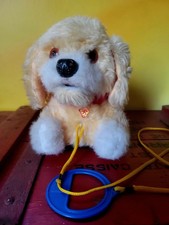CHIEN A TIRER EN PELUCHE FICELLE BOUCHE ARTICULÉE CARL ORIGINAL GERMANY VINTAGE 