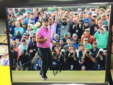 Patrick Reed Autographed 11x14 Masters Photo Coa 