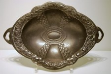 PLAT CREUX COUPE A FRUITS décoration de table ETAIN début 20è N°1835