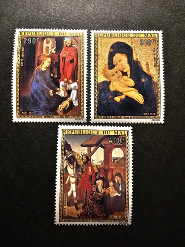 Timbre mali tableaux noël - mali,