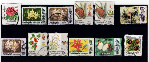 Collection timbres lot asie - de,