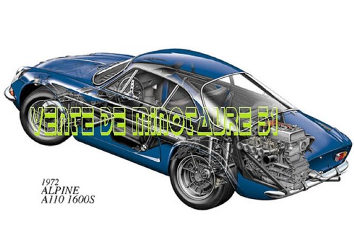 Ecorché alpine a110 1600s - ecorché,