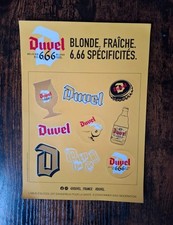 planche de stickers Duvel