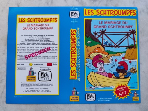 Vhs schtroumpfs smurfs - smurfs, mariage