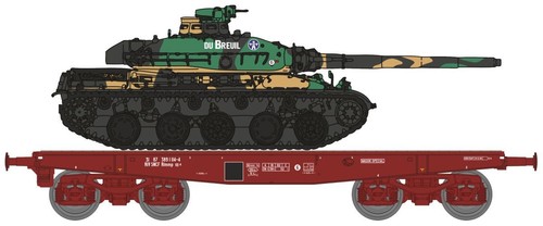 Ree wba 035 wagon - ree, porte-char