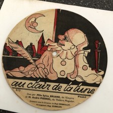 Vieux Disque Flexi-disc, 7", 78 RPM, Picture Disc Pastel Au Clair De La Lune