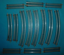 LIMA 14 x RAIL DROIT ET COURBE ACIER réf 3021 3030 3035 3036 idem JOUEF MEHANO