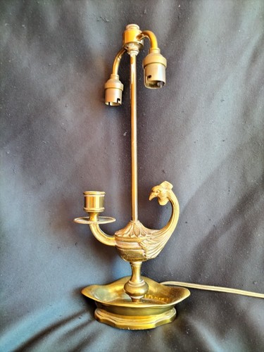 Lampe bronze doré base - doré, à