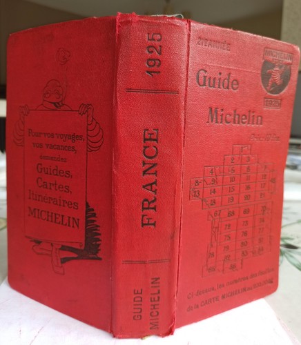 Guide michelin 1925 rouge - guide,
