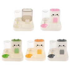 Distributeur Automatique de Nourriture pour Animaux avec Réservoir D'Eau