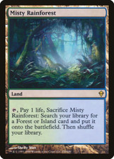 mtg magic misty rainforest ENGLISH zendikar Forêt pluviale embrumée