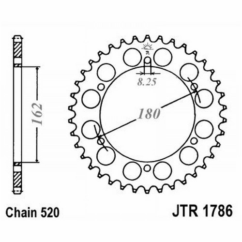 Engrenage 1786 z52 pour - jt,