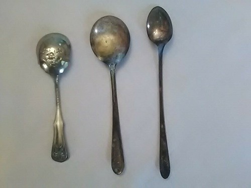 Lot spoons 2 silver - lot, of