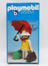 1975 Geobra Playmobil System 3322 Voyageuse Parapluie