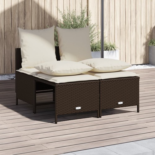 Salon jardin avec coussins - salon,