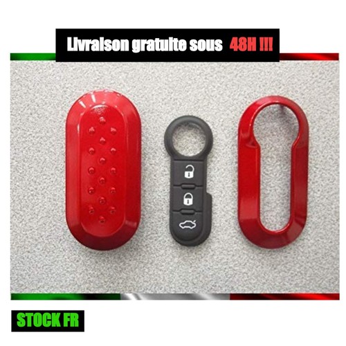 Coque clé boutons fiat 500 - clé,