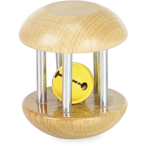 Hochet rolly bois naturel - rolly,