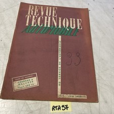 Chenard et Walcker camionnette type CPV 12 manuel Revue Technique Automobile RTA