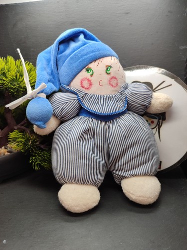 Doudou poupée lutin - poupée, bleu
