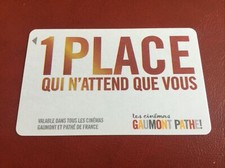 TELECARTE CARTE CINEMA GAUMONT, GAUMONT PATHÉ, PATHÉ. MODELE 1