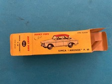 DINKY TOYS BOITE VIDE D'ORIGINE 544 SIMCA "ARONDE" P.60