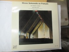 LP 33 T  Messe Solennelle en