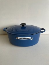 Le Creuset - Cocotte ovale en fonte bleu - Taille 31